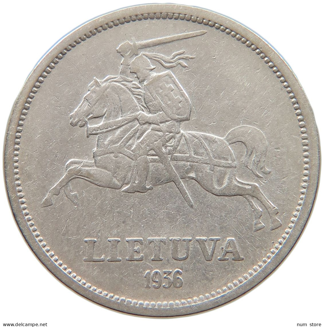 LITHUANIA 5 LITAI 1936 #t028 0579 - Lithuania