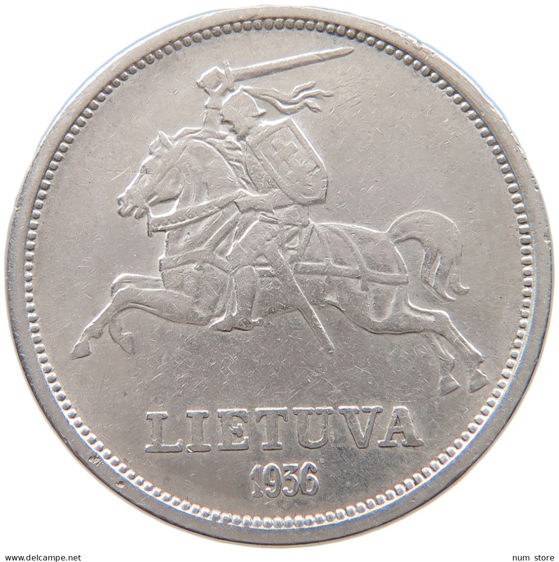 LITHUANIA 5 LITAI 1936 #t028 0575 - Lituanie