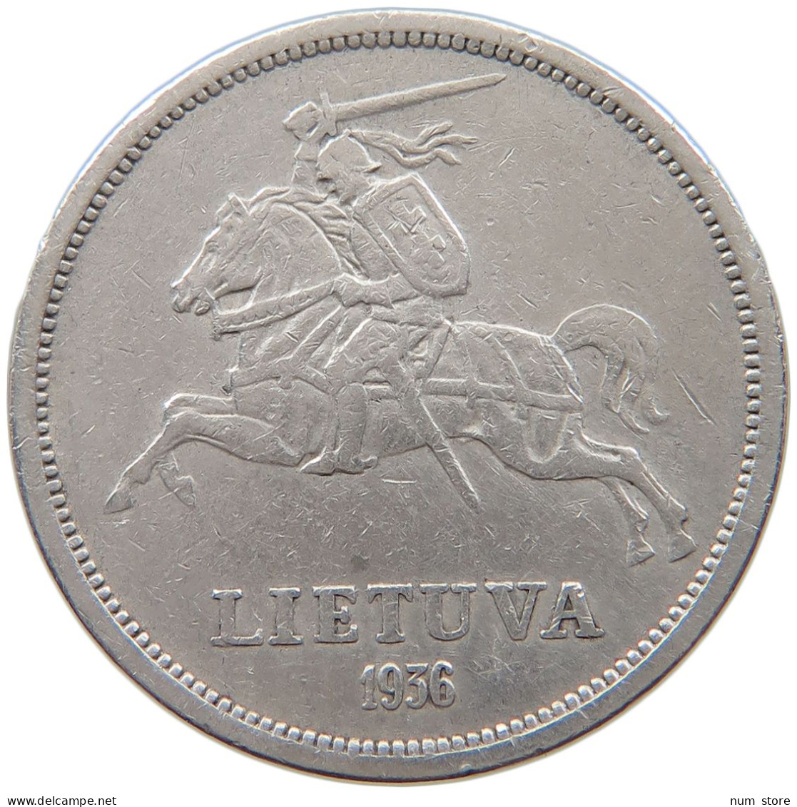 LITHUANIA 5 LITAI 1936 #t028 0573 - Lithuania