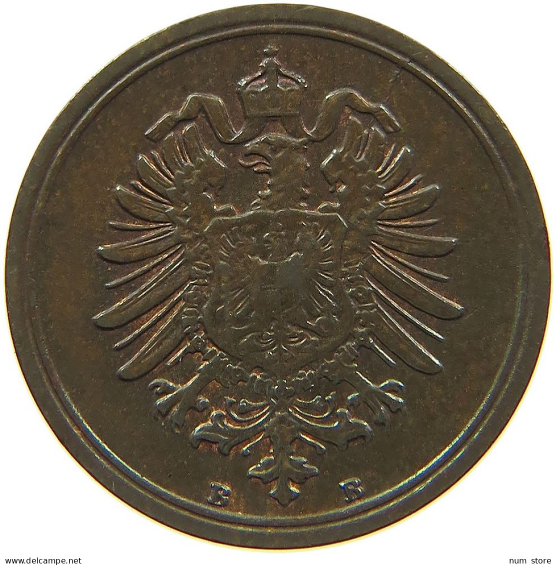 KAISERREICH PFENNIG 1876 B #t029 0371 - 1 Pfennig