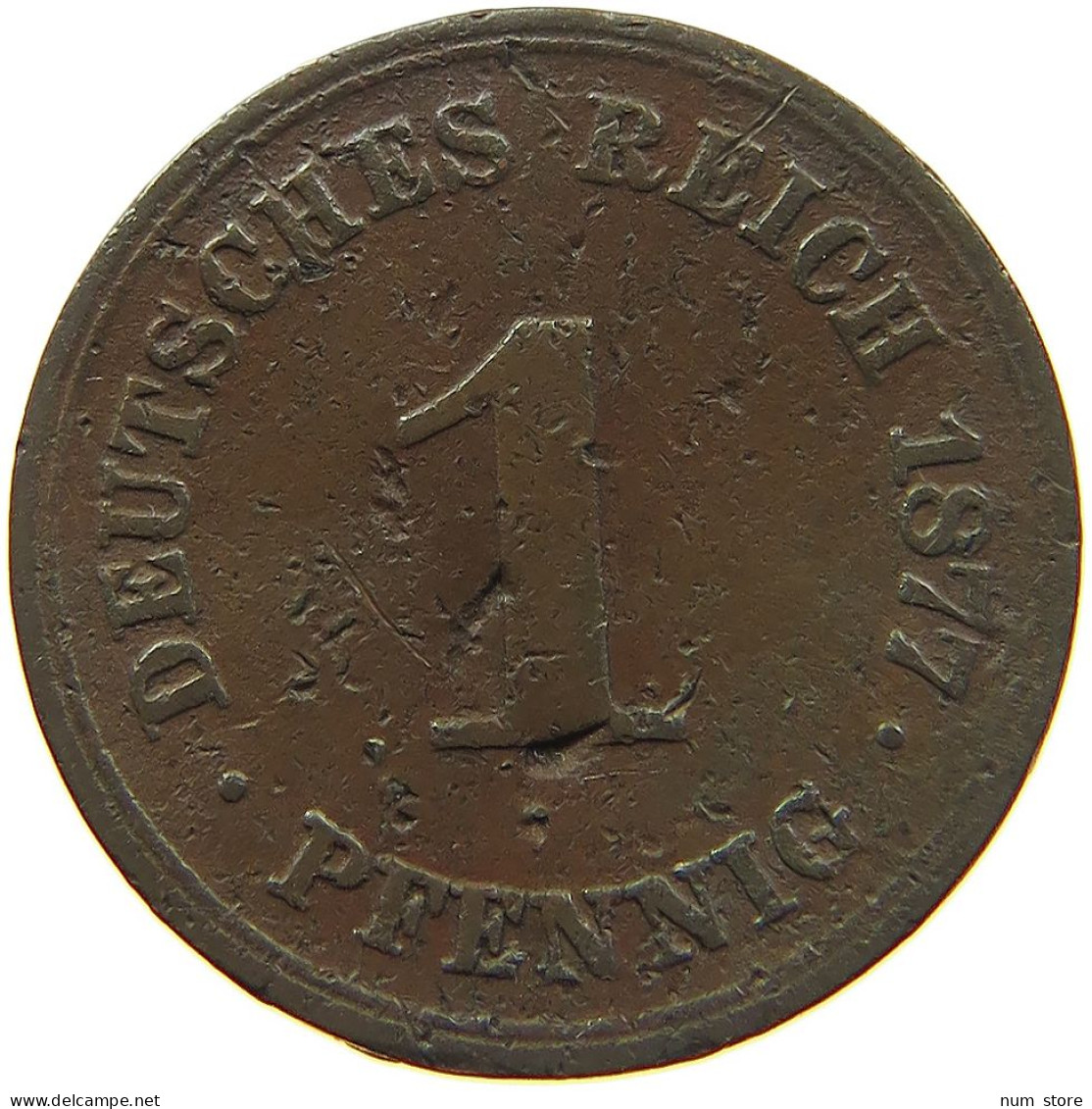 KAISERREICH PFENNIG 1877 A #t029 0357 - 1 Pfennig