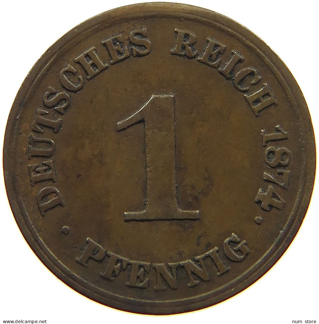 KAISERREICH PFENNIG 1874 H #t029 0367 - 1 Pfennig