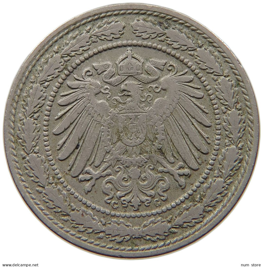 KAISERREICH 20 PFENNIG 1890 G #t029 0301 - 20 Pfennig