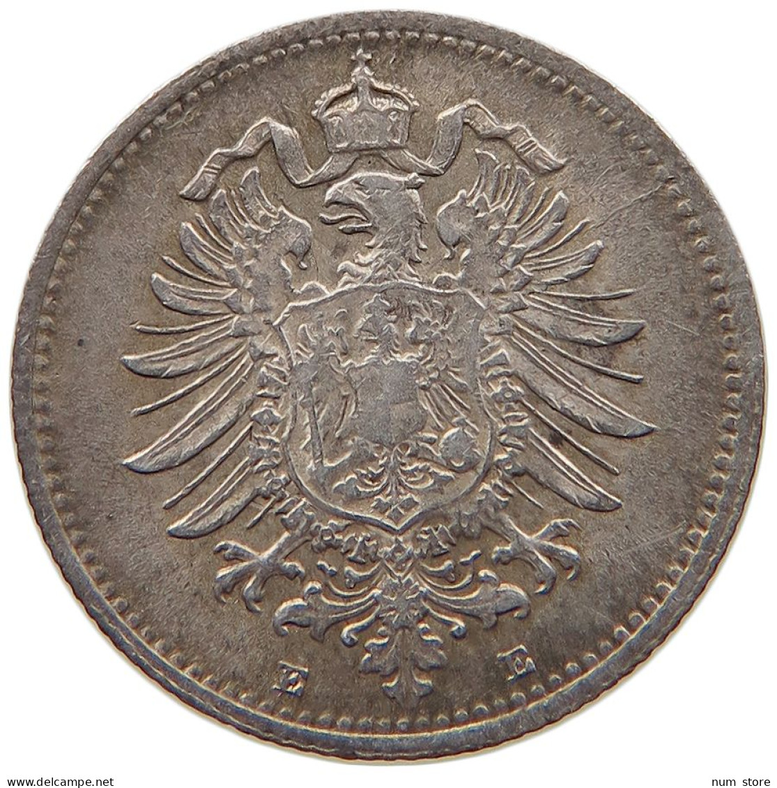 KAISERREICH 20 PFENNIG 1876 E #t029 0291 - 20 Pfennig