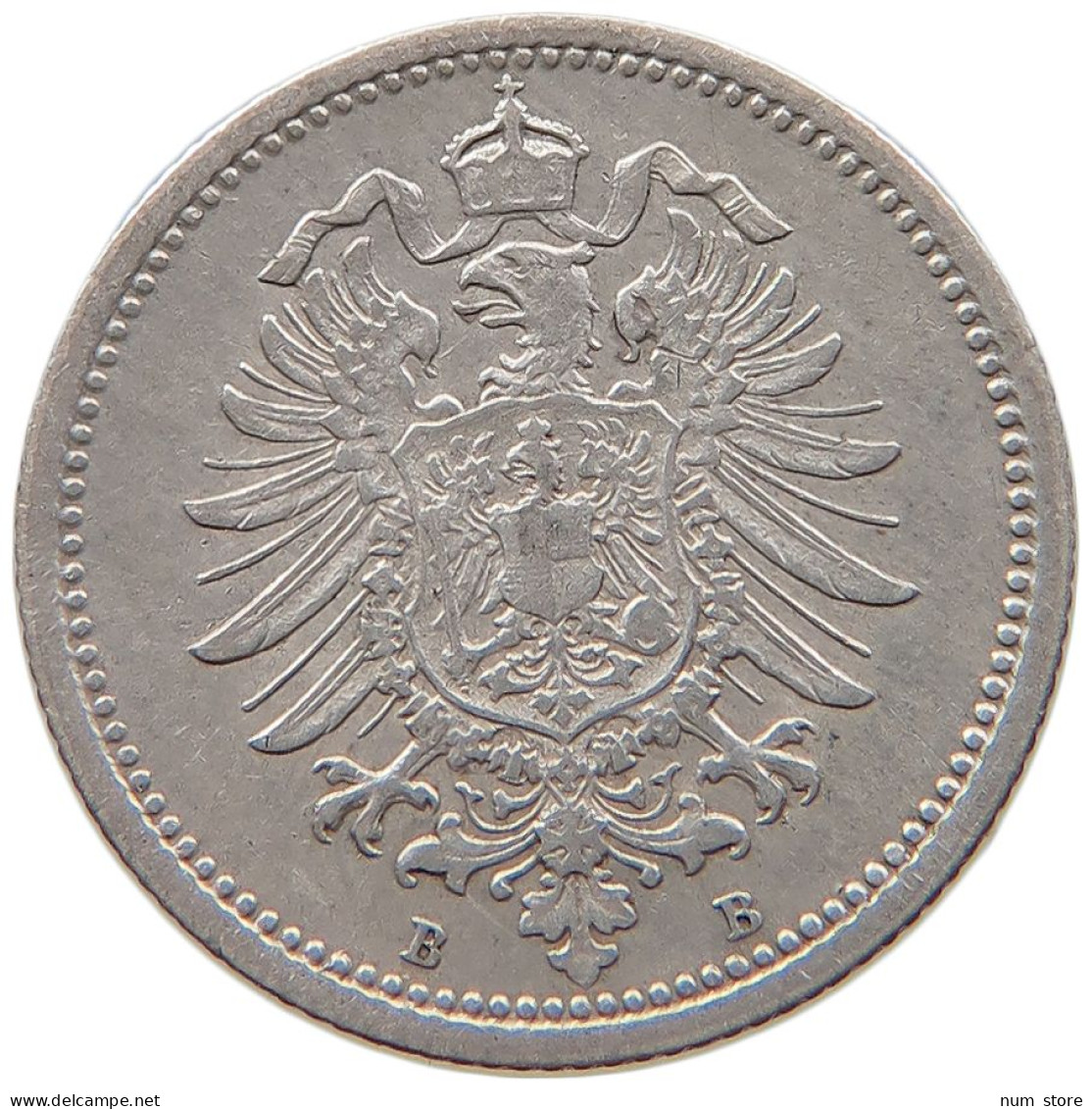 KAISERREICH 20 PFENNIG 1874 B #t029 0271 - 20 Pfennig