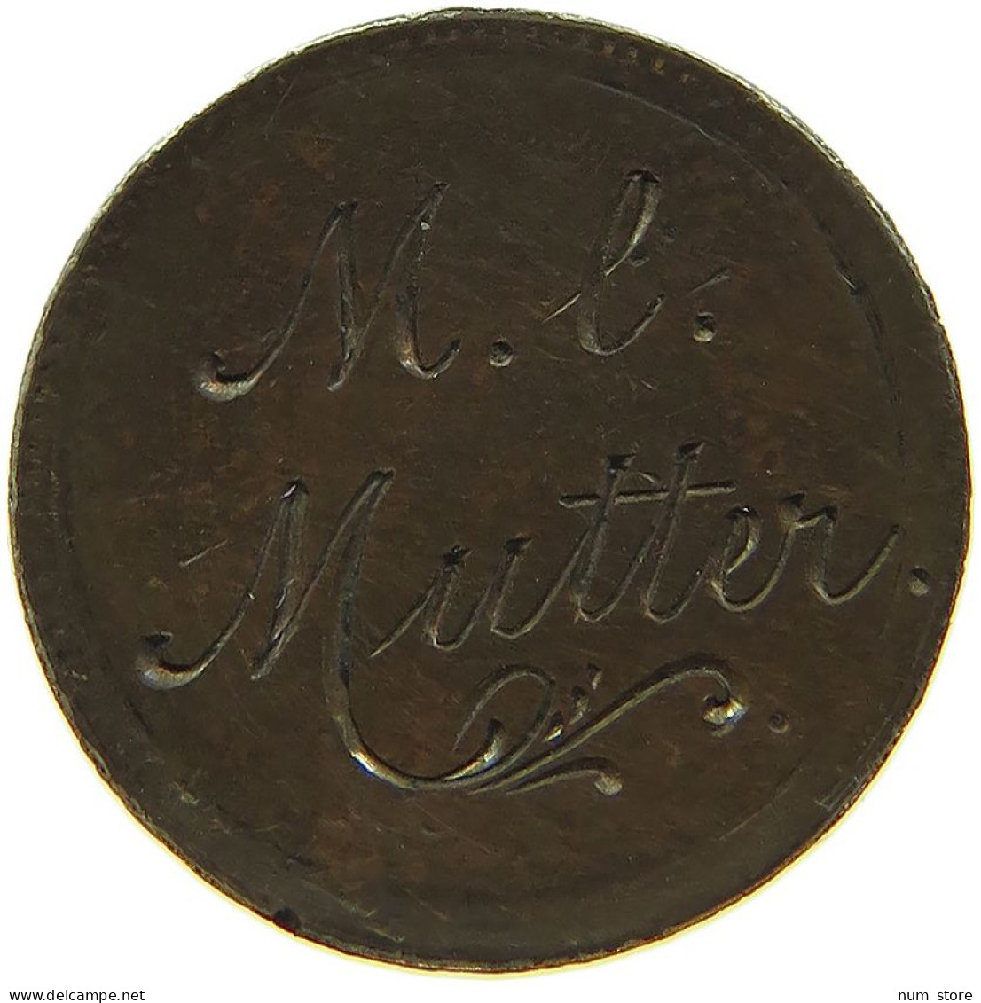 ITALY CENTESIMO UMBERTO I. 1878-1900 ENGRAVED MEINE MUTTER #t031 0163 - 1878-1900 : Umberto I.