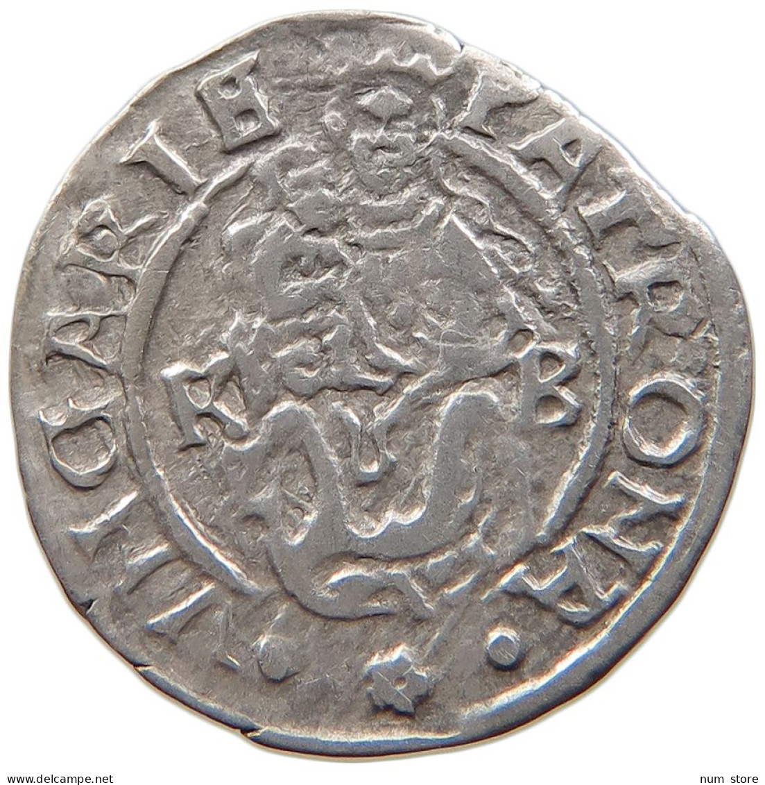 HUNGARY DENAR 1565 KB Ferdinand I., 1526-1564 #t030 0583 - Ungheria