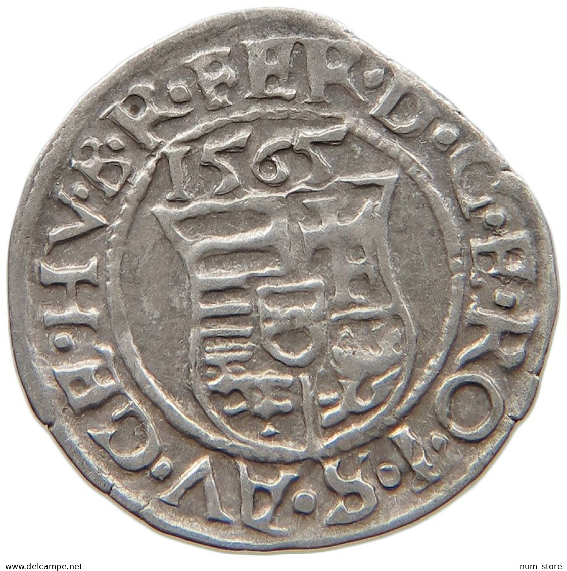 HUNGARY DENAR 1565 KB Ferdinand I., 1526-1564 #t030 0583 - Hungría