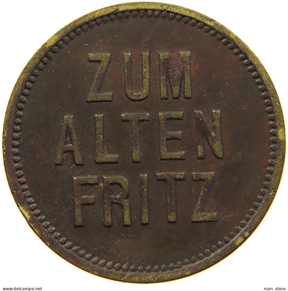 GERMANY NOTGELD 10 PFENNIG ZUM ALTEN FRITZ #t031 0151 - Other & Unclassified