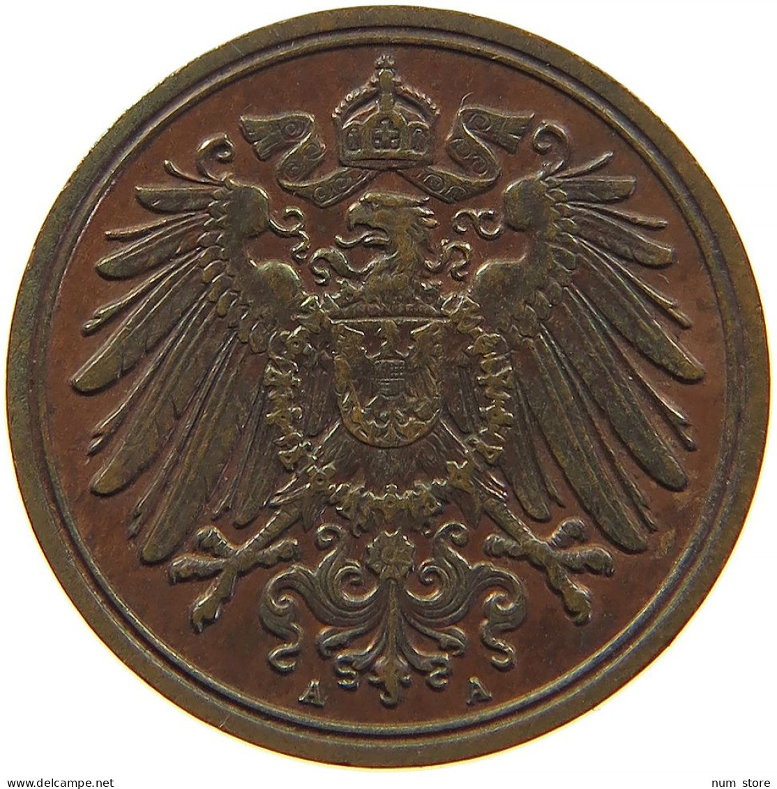 GERMANY EMPIRE PFENNIG 1913 A #t030 0333 - 1 Pfennig