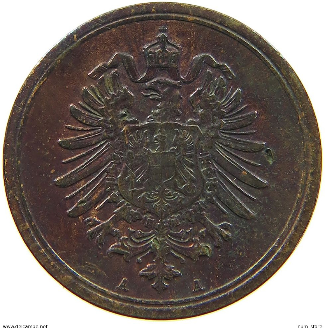 GERMANY EMPIRE PFENNIG 1875 A #t030 0337 - 1 Pfennig