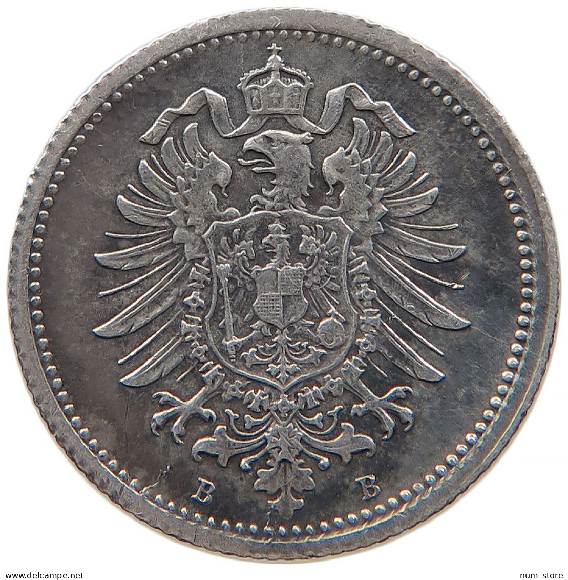 GERMANY EMPIRE 20 PFENNIG 1874 B #t030 0409 - 20 Pfennig