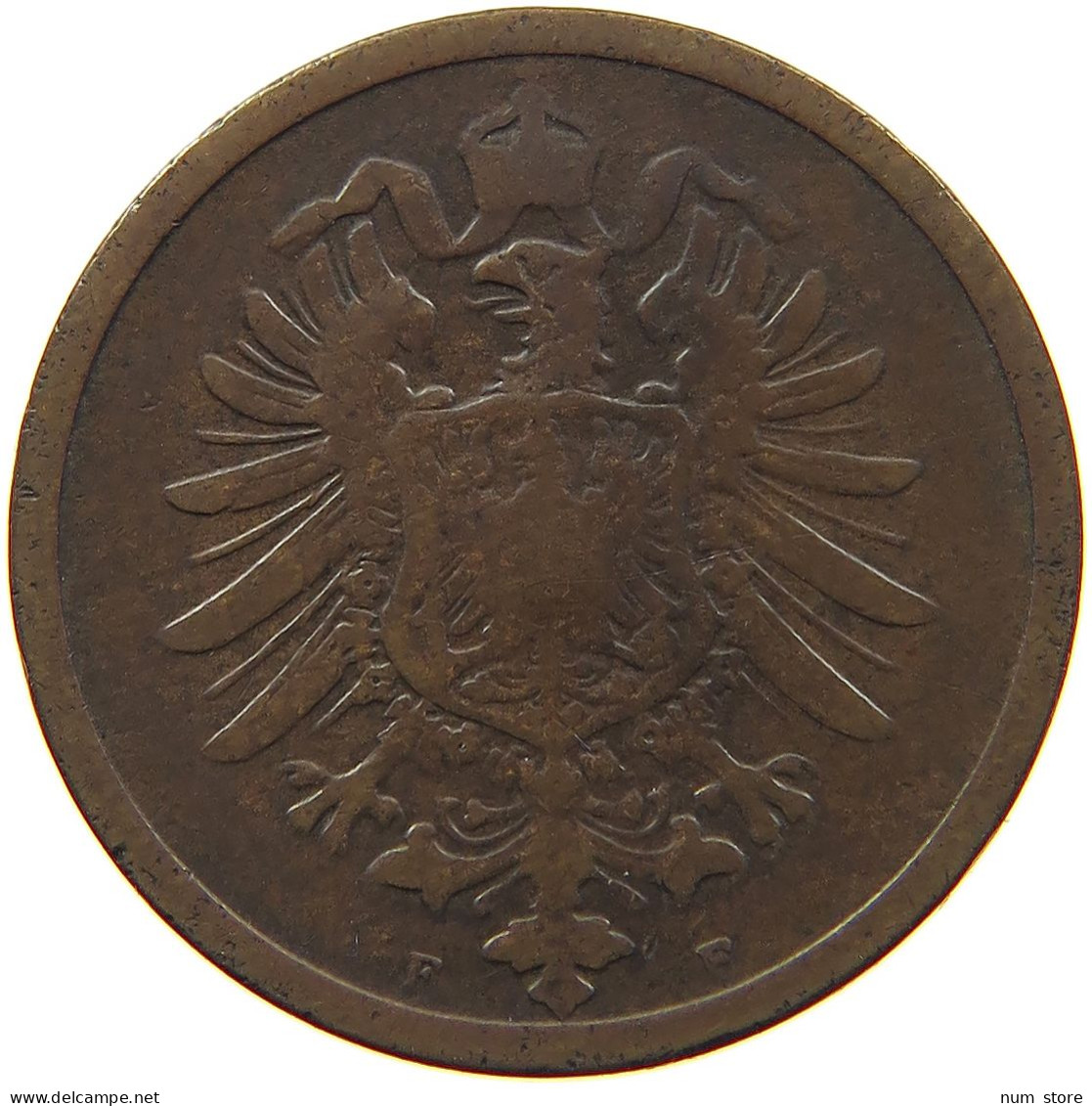 GERMANY EMPIRE 2 PFENNIG 1873 F #t030 0461 - 2 Pfennig