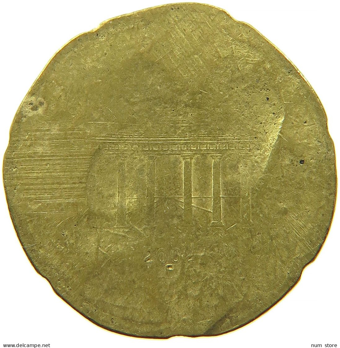 GERMANY BRD 20 CENTS 2002 FEHLPRÄGUNG #t030 0485 - Deutschland