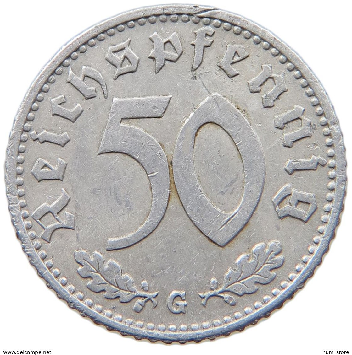 GERMANY 50 REICHSPFENNIG 1944 G #t030 0447 - 50 Reichspfennig