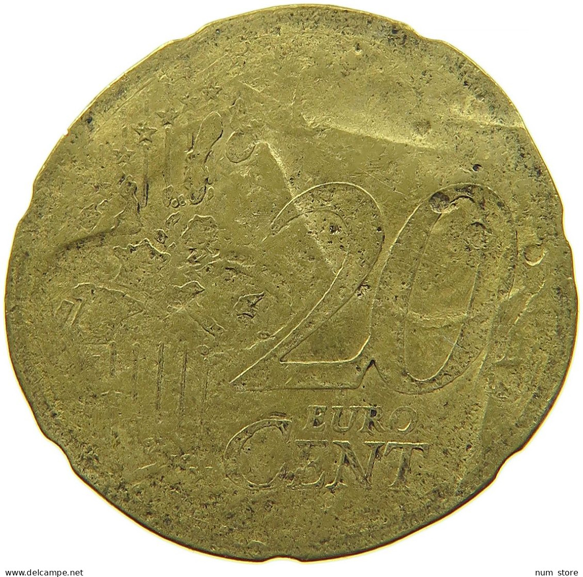 GERMANY BRD 20 CENTS 2002 FEHLPRÄGUNG #t030 0487 - Germany