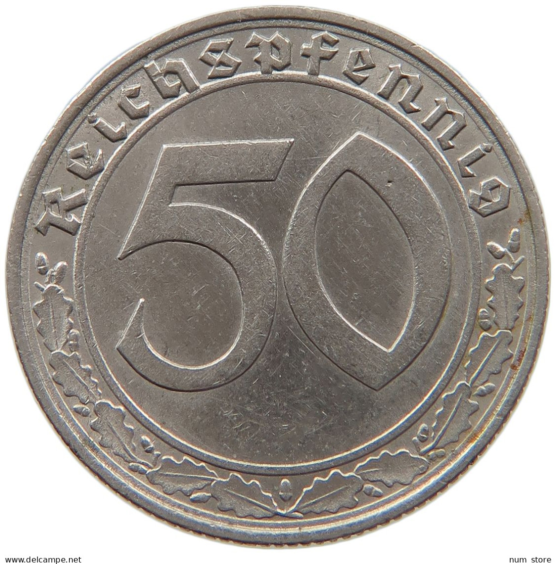 GERMANY 50 REICHSPFENNIG 1939 F #t030 0269 - 50 Reichspfennig