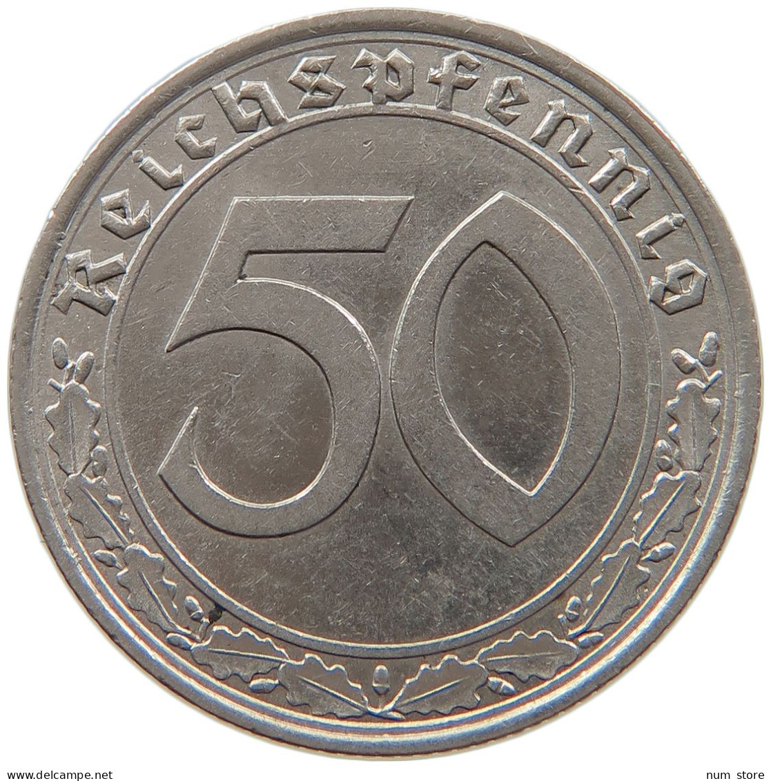 GERMANY 50 REICHSPFENNIG 1939 A #t030 0271 - 50 Reichspfennig