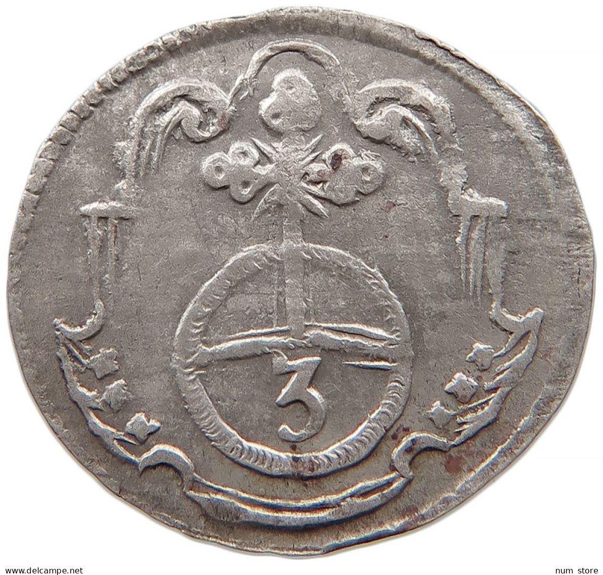 GERMAN STATES 3 PFENNIG 1682 SACHSEN NEU WEIMAR Johann Ernst 1662-1683 #t031 0107 - Petites Monnaies & Autres Subdivisions