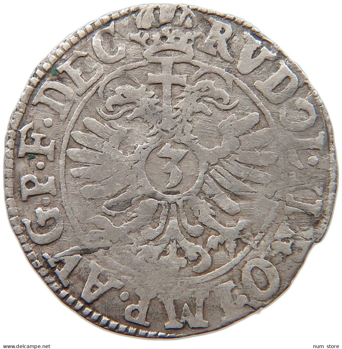 GERMAN STATES 3 KREUZER 1604 STRASSBURG BISTUM Karl Von Lothringen 1593-1607 #t031 0093 - Small Coins & Other Subdivisions