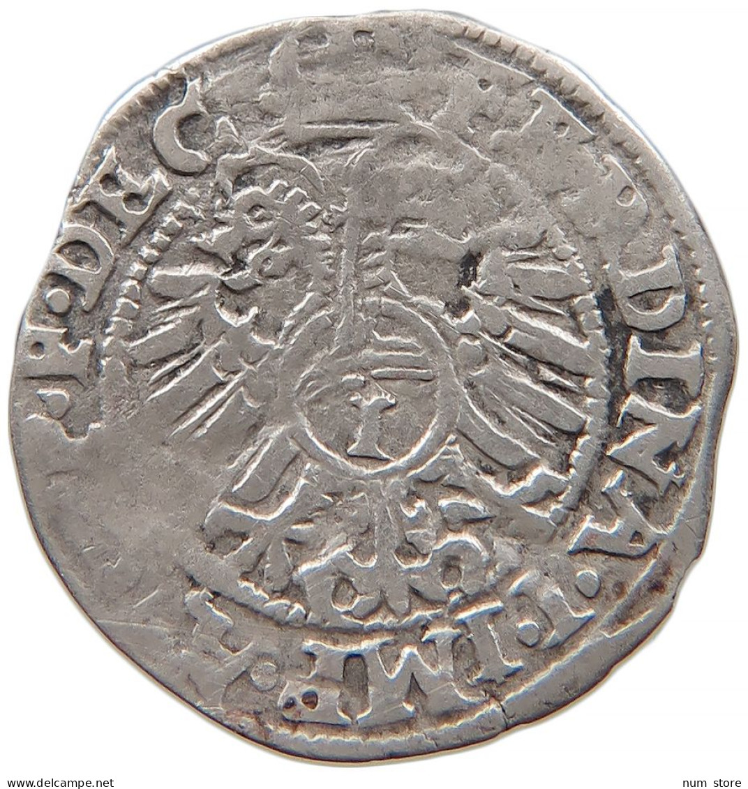 GERMAN STATES 1 KREUZER 1563 GEORG FRIEDRICH (1543-1603) Jägerndorf #t031 0109 - Petites Monnaies & Autres Subdivisions