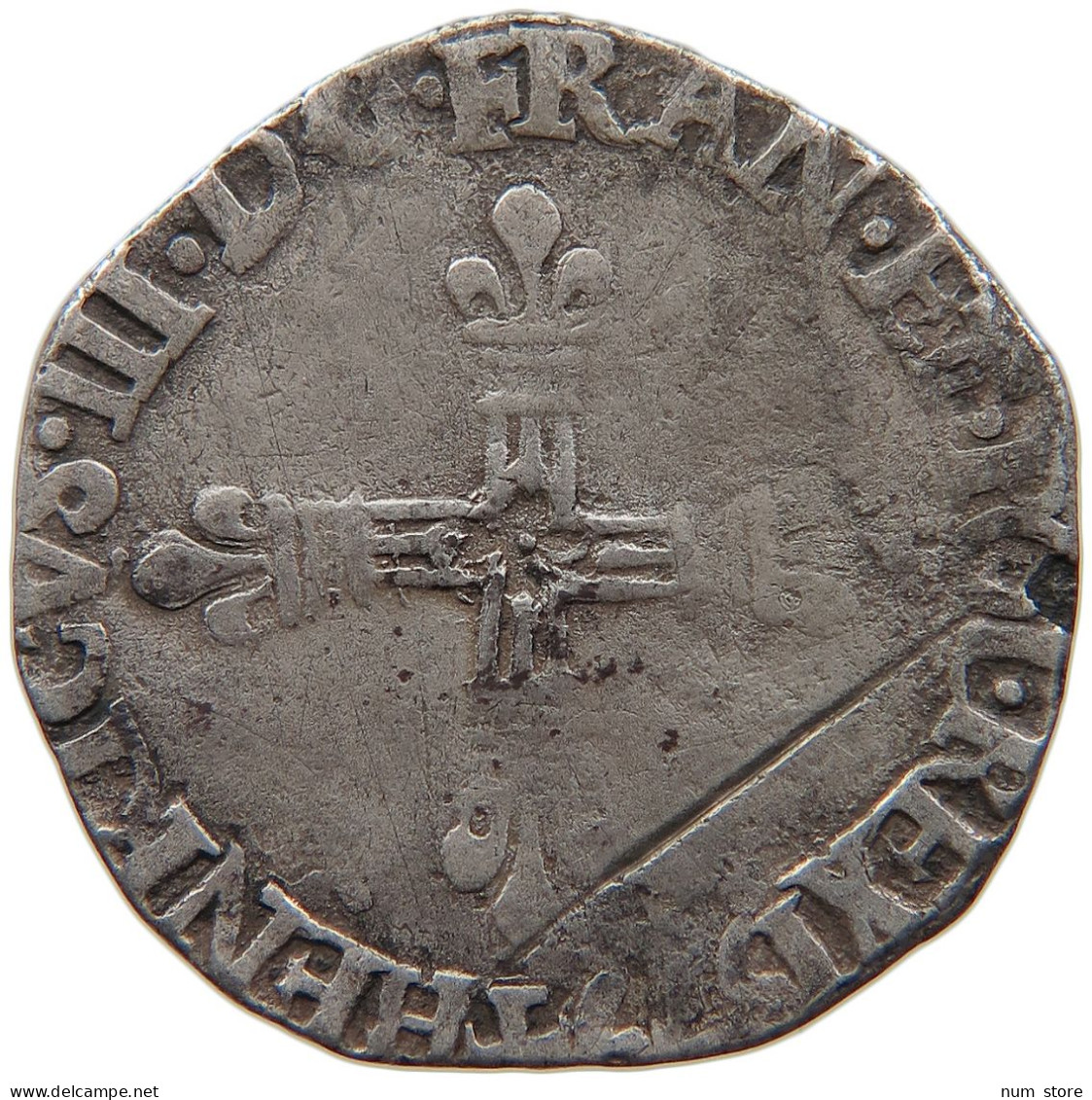 FRANCE TESTON 1577 HENRI III. 1574-1589 #t030 0381 - 1574-1589 Henry III
