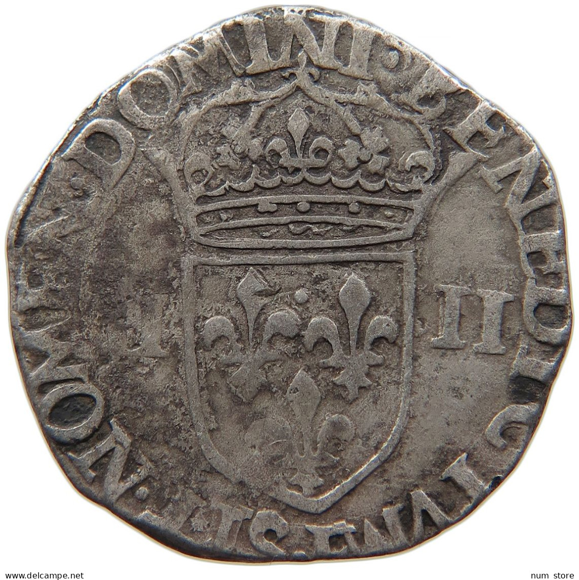 FRANCE TESTON 1577 HENRI III. 1574-1589 #t030 0381 - 1574-1589 Hendrik III