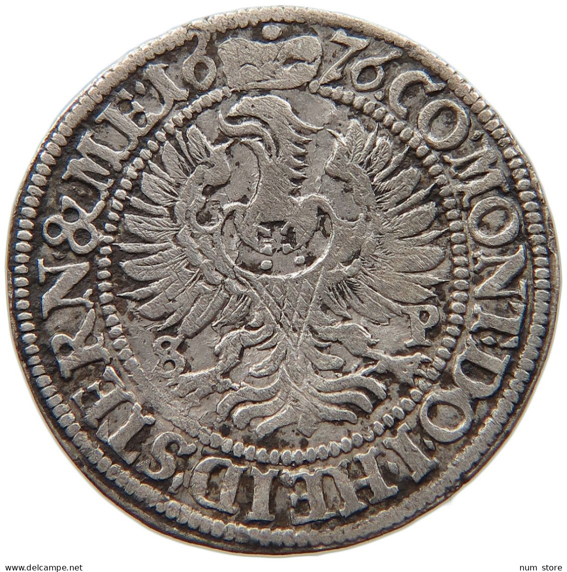 GERMAN STATES 3 KREUZER 1676 Sylvius Friedrich 1673 -1697 WÜRTTEMBERG ÖLS #t030 0635 - Piccole Monete & Altre Suddivisioni