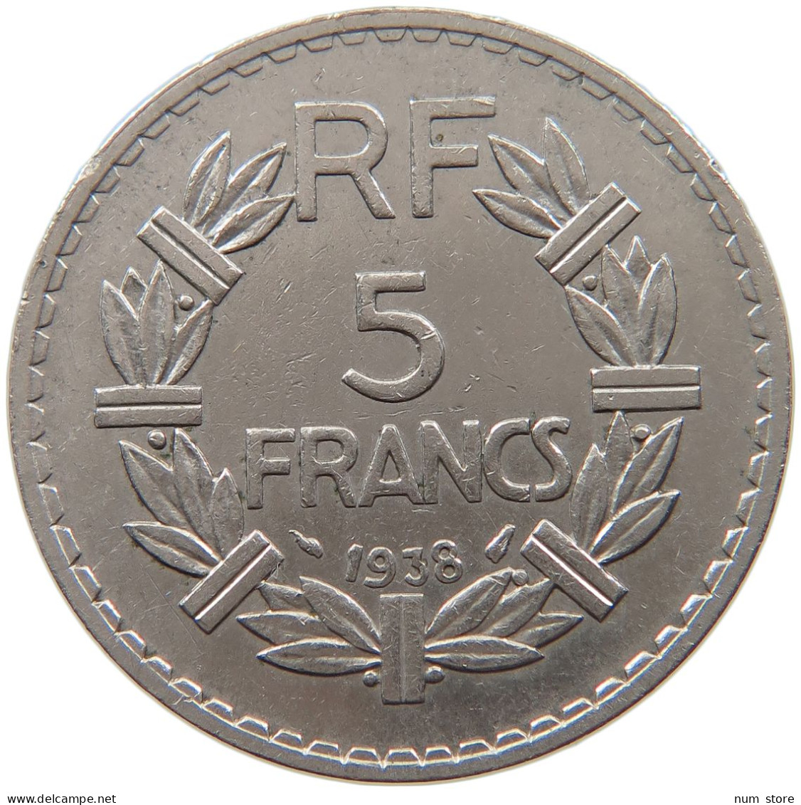 FRANCE 5 FRANCS 1938 #t030 0411 - 5 Francs