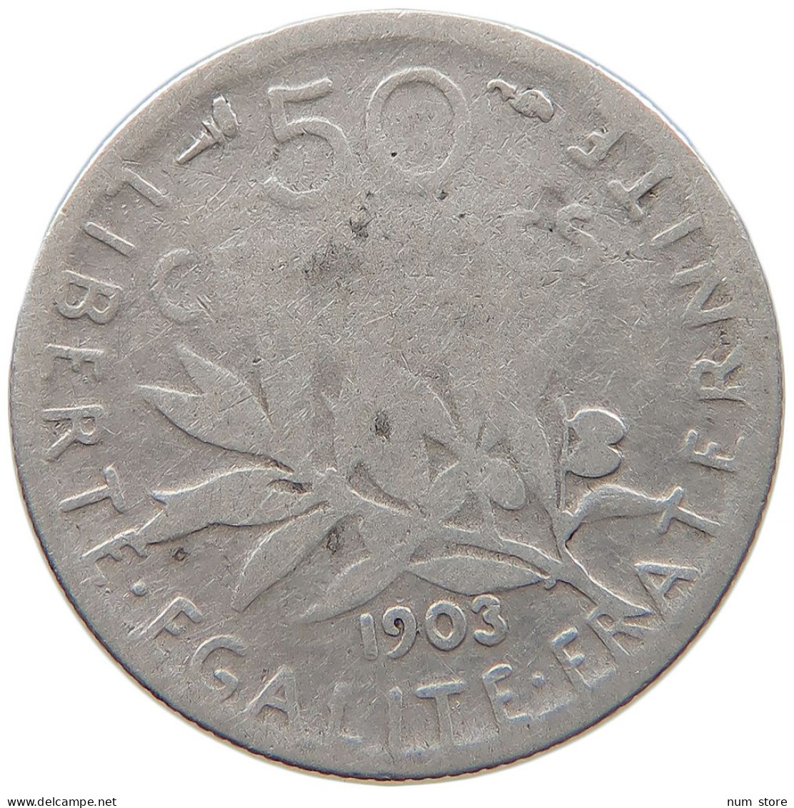 FRANCE 50 CENTIMES 1903 #t030 0391 - 50 Centimes