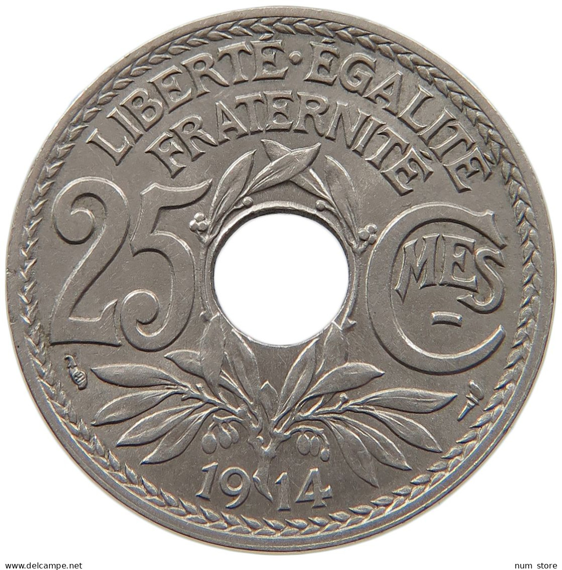 FRANCE 25 CENTIMES 1914 #t030 0417 - 25 Centimes