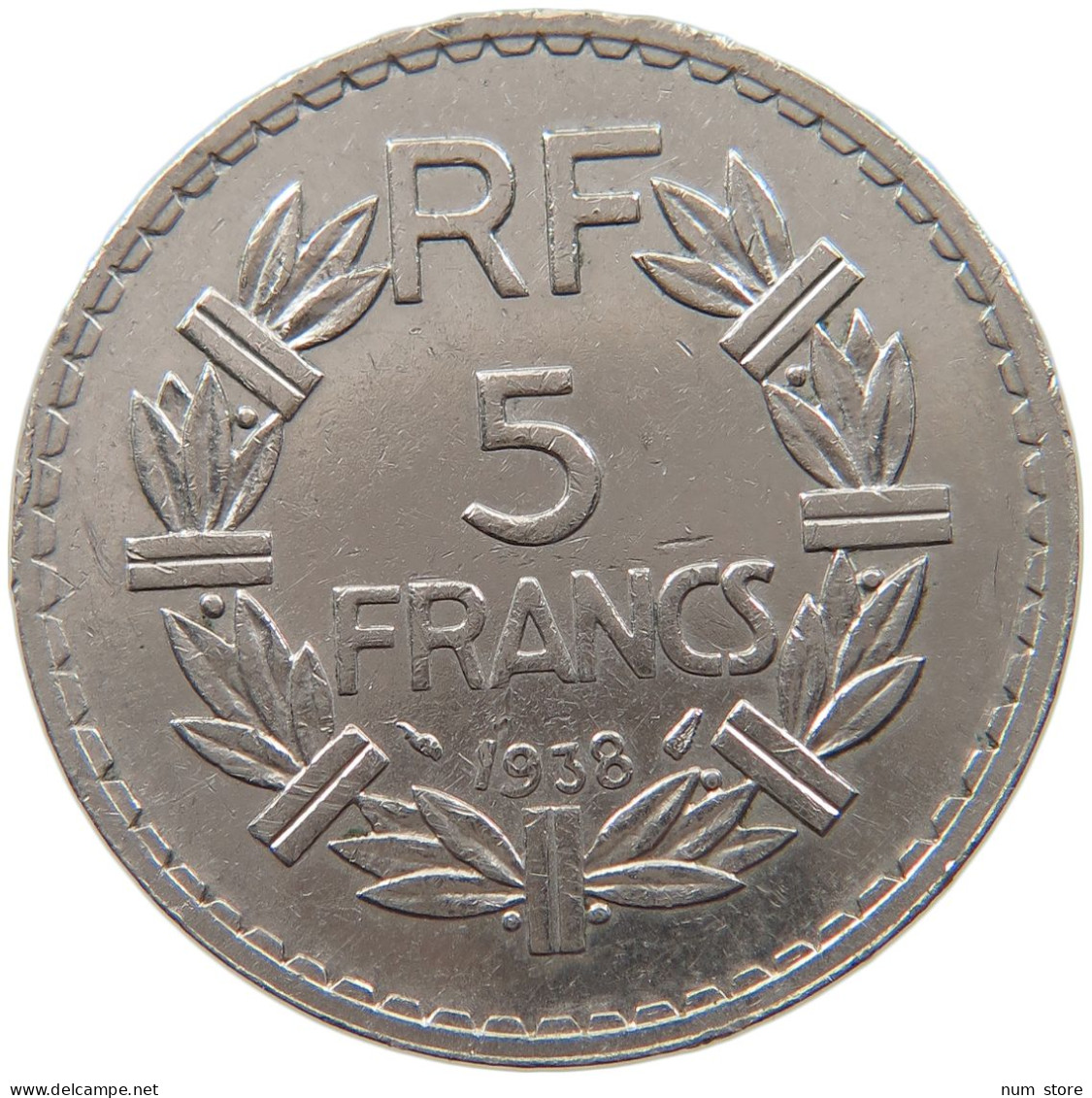 FRANCE 5 FRANCS 1938 #t030 0413 - 5 Francs