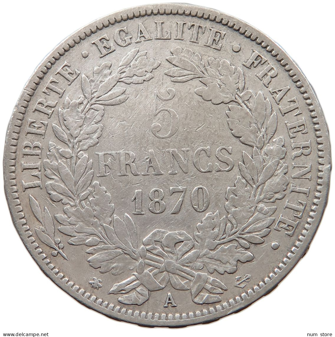 FRANCE 5 FRANCS 1870 A #t031 0045 - 5 Francs