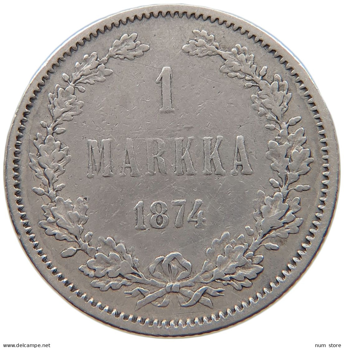 FINLAND 1 MARKKA 1874 #t030 0521 - Finland