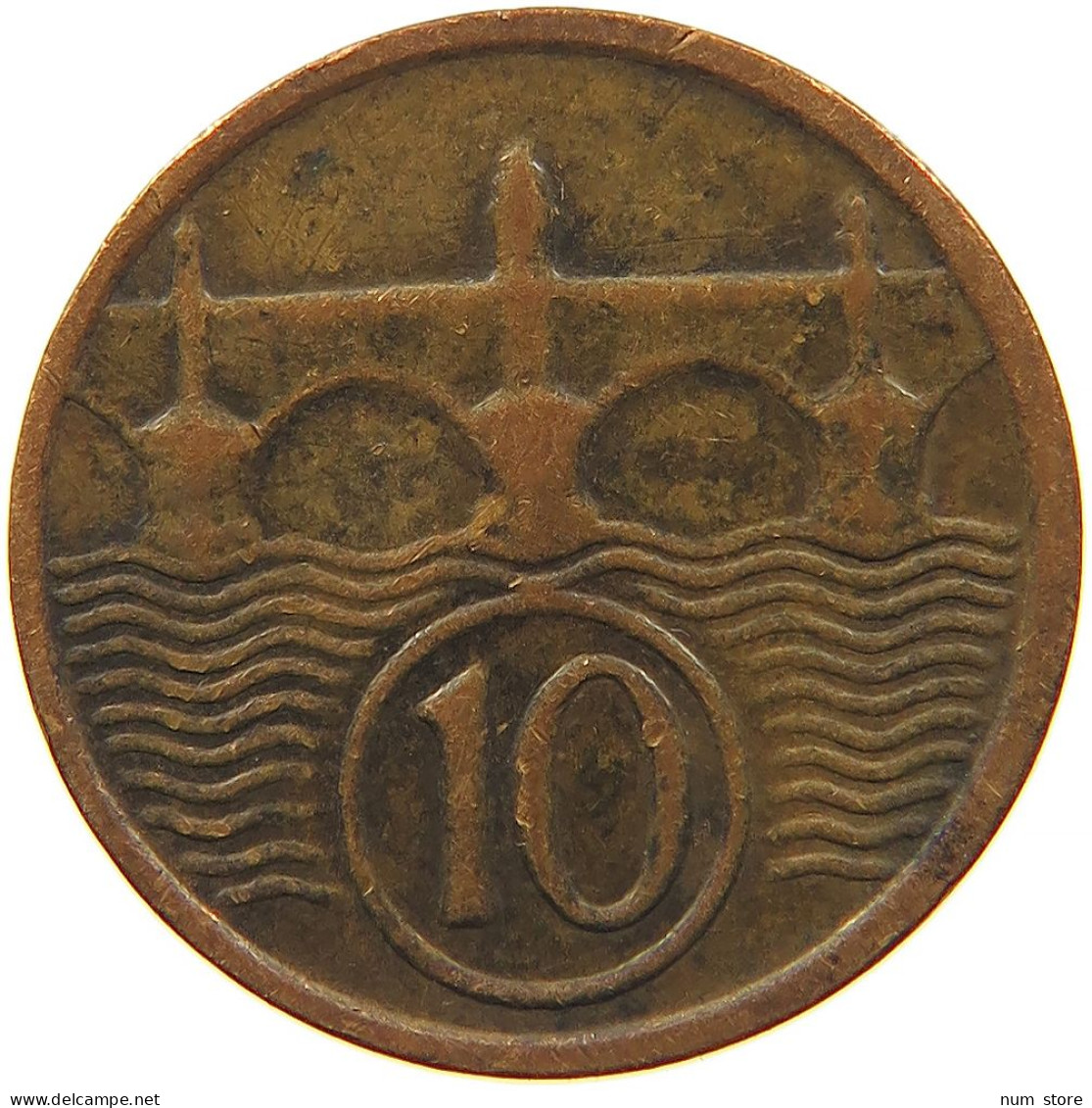 CZECHOSLOVAKIA 10 HALERU 1933 #t030 0471 - Checoslovaquia