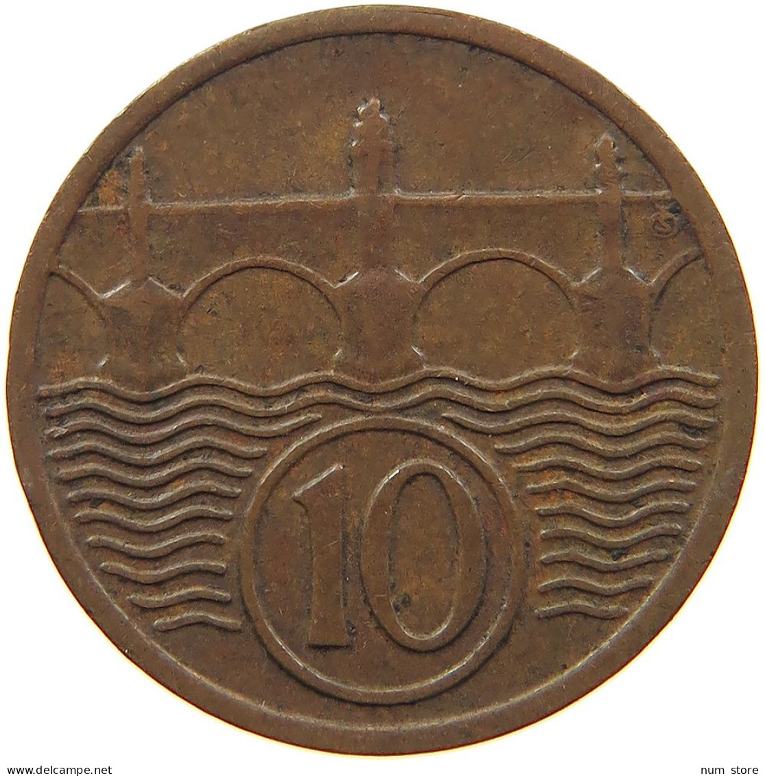 CZECHOSLOVAKIA 10 HALERU 1935 #t030 0475 - Czechoslovakia