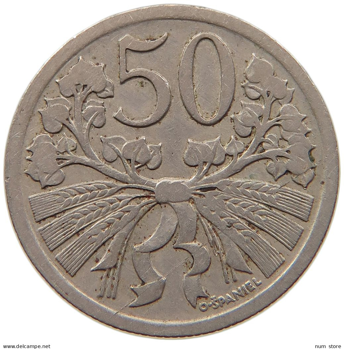 CZECHOSLOVAKIA 50 HELRU 1926 RARE #t030 0421 - Tchécoslovaquie