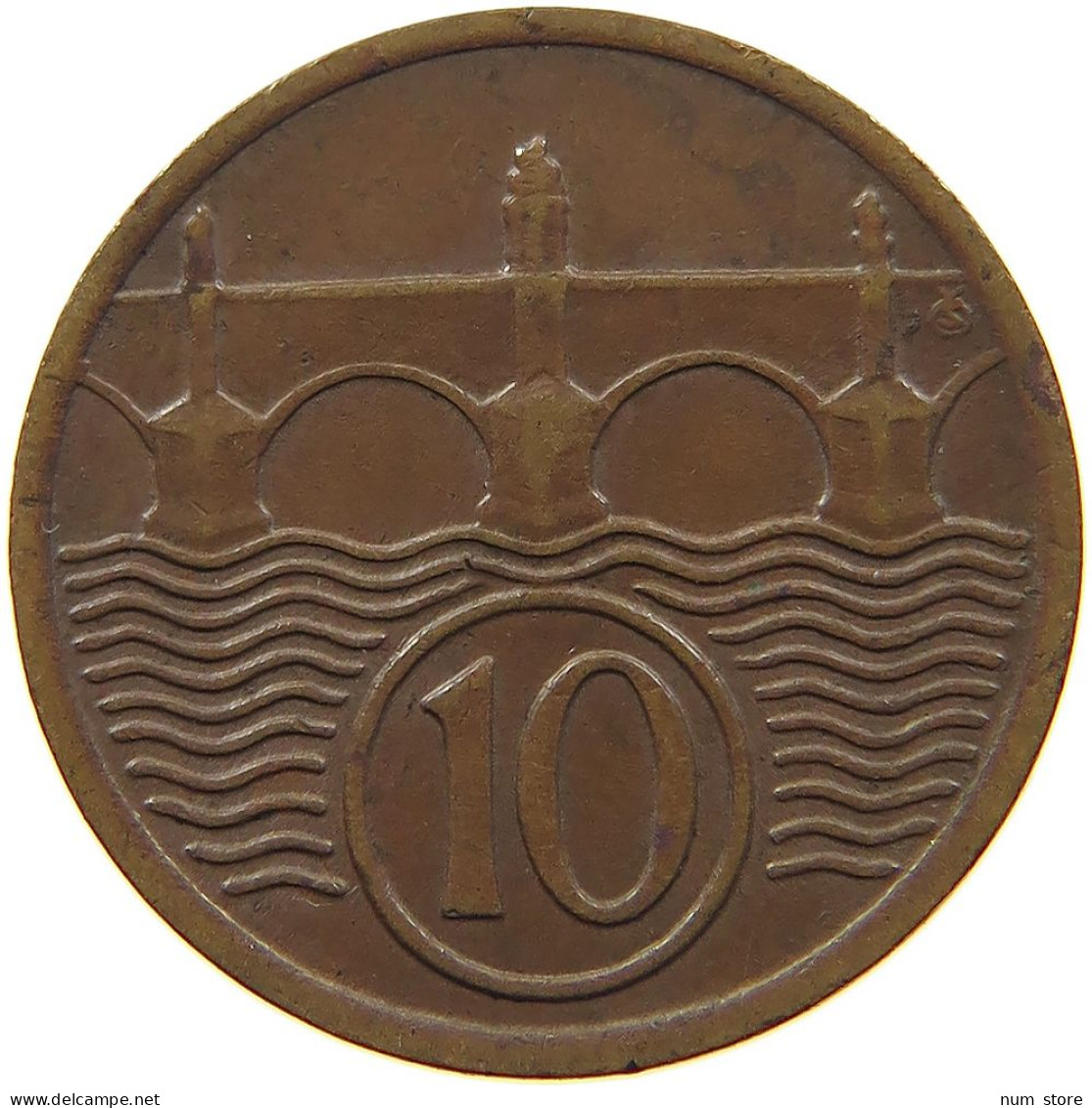 CZECHOSLOVAKIA 10 HALERU 1935 #t030 0473 - Czechoslovakia