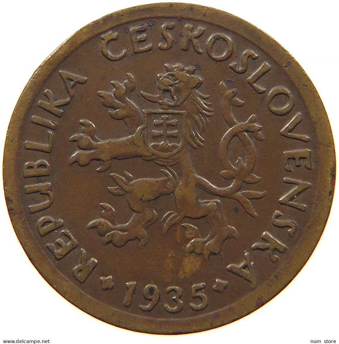CZECHOSLOVAKIA 10 HALERU 1935 #t030 0473 - Tschechoslowakei