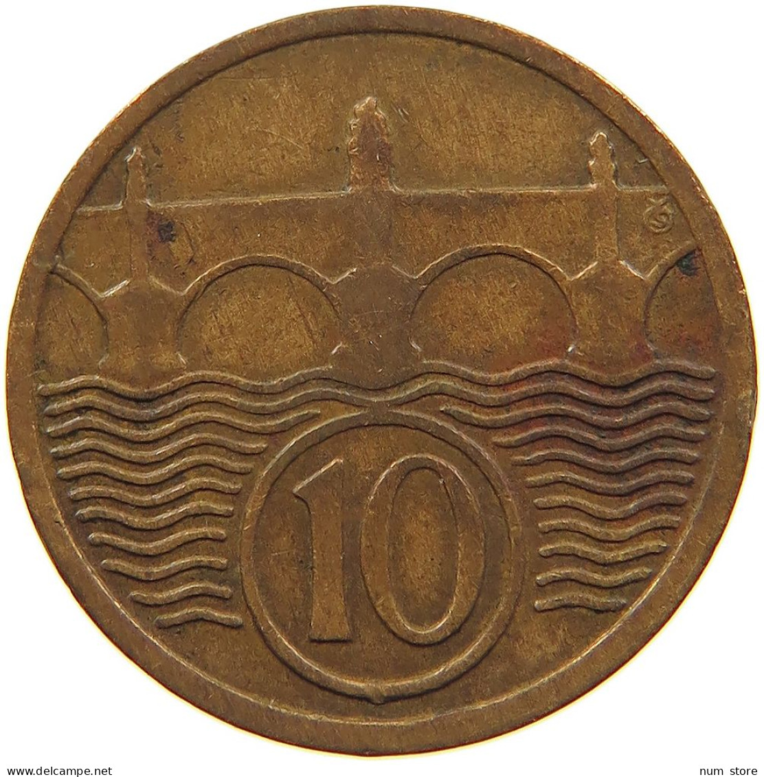 CZECHOSLOVAKIA 10 HALERU 1933 #t030 0465 - Czechoslovakia