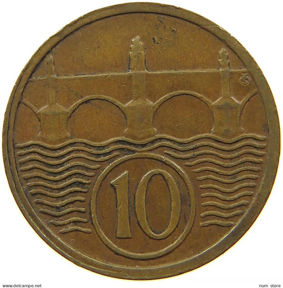 CZECHOSLOVAKIA 10 HALERU 1935 #t030 0467 - Czechoslovakia