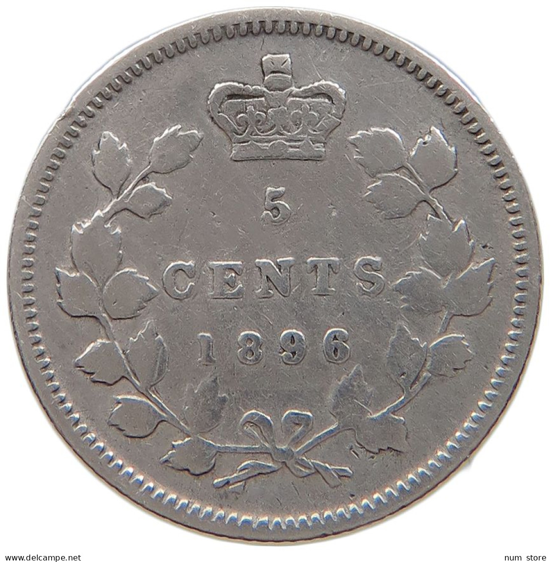CANADA 5 CENTS 1896 #t030 0599 - Canada