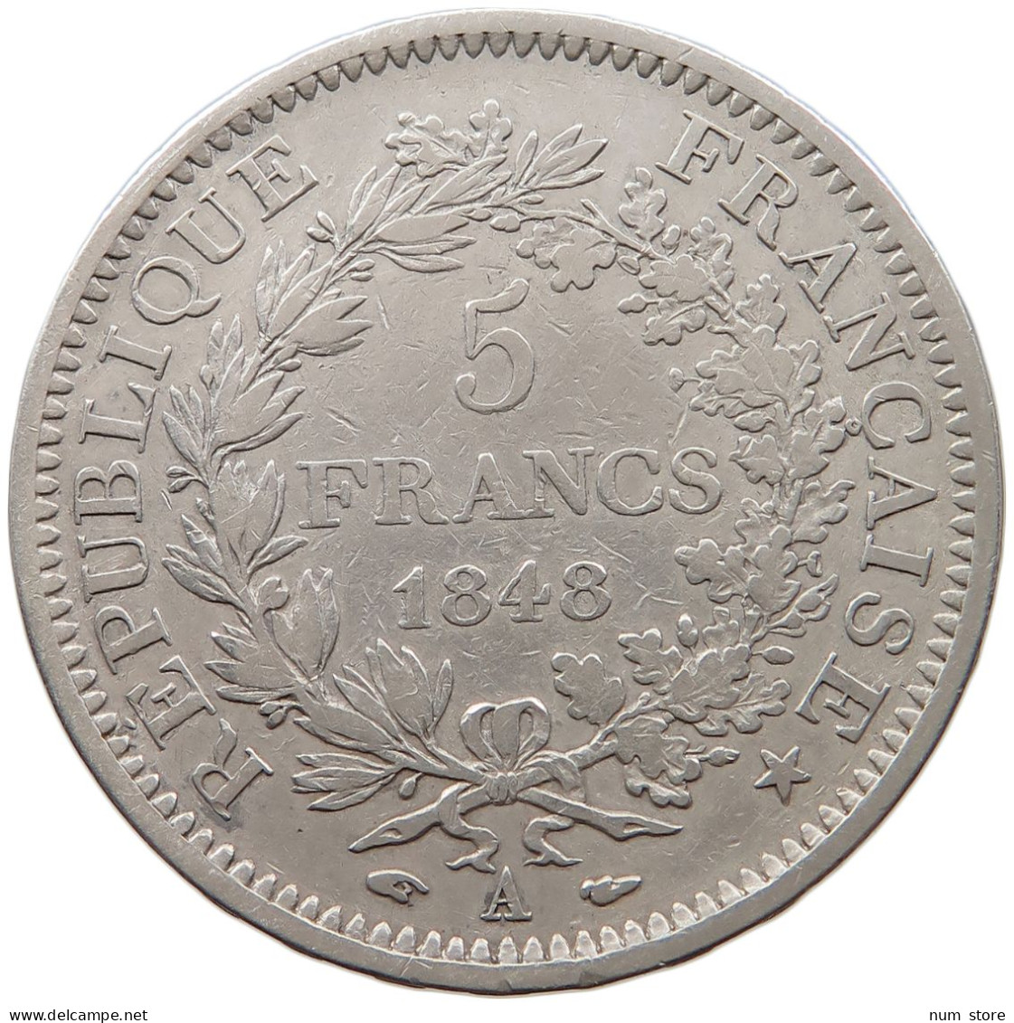 FRANCE 5 FRANCS 1848 A HERCULE #t031 0043 - 5 Francs