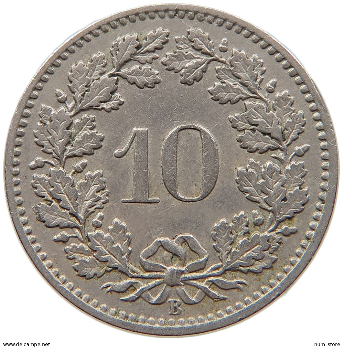 SWITZERLAND 10 RAPPEN 1885 #t031 0145 - 10 Centimes / Rappen