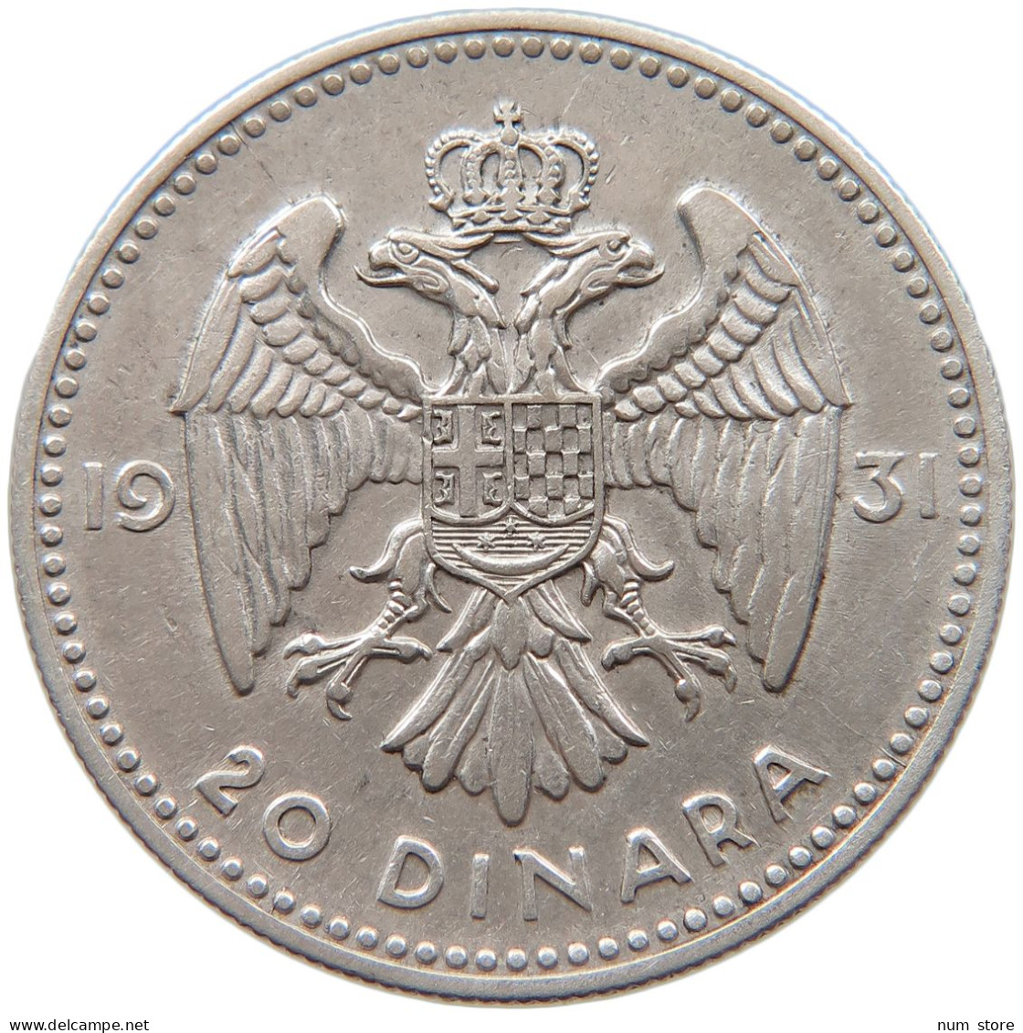 YUGOSLAVIA 20 DINARA 1931 #t028 0477 - Joegoslavië