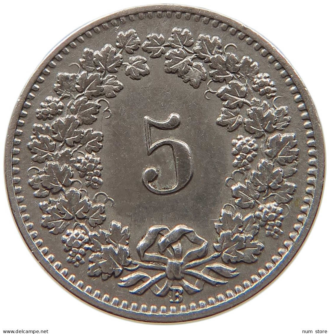 SWITZERLAND 5 RAPPEN 1898 #t031 0147 - 5 Centimes / Rappen