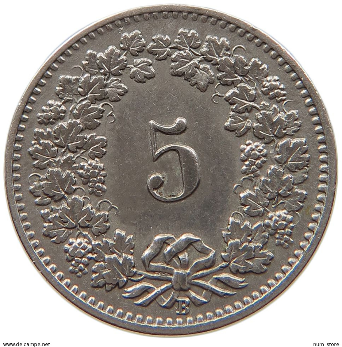 SWITZERLAND 5 RAPPEN 1898 #t031 0147 - 5 Rappen