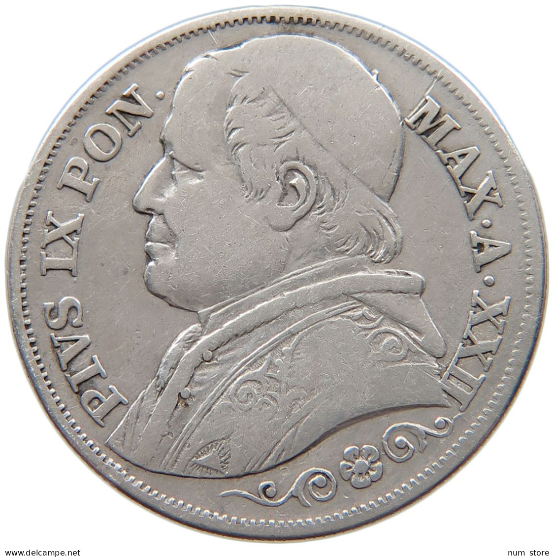 VATICAN 2 LIRE 1867 R #t028 0545 - Vatican