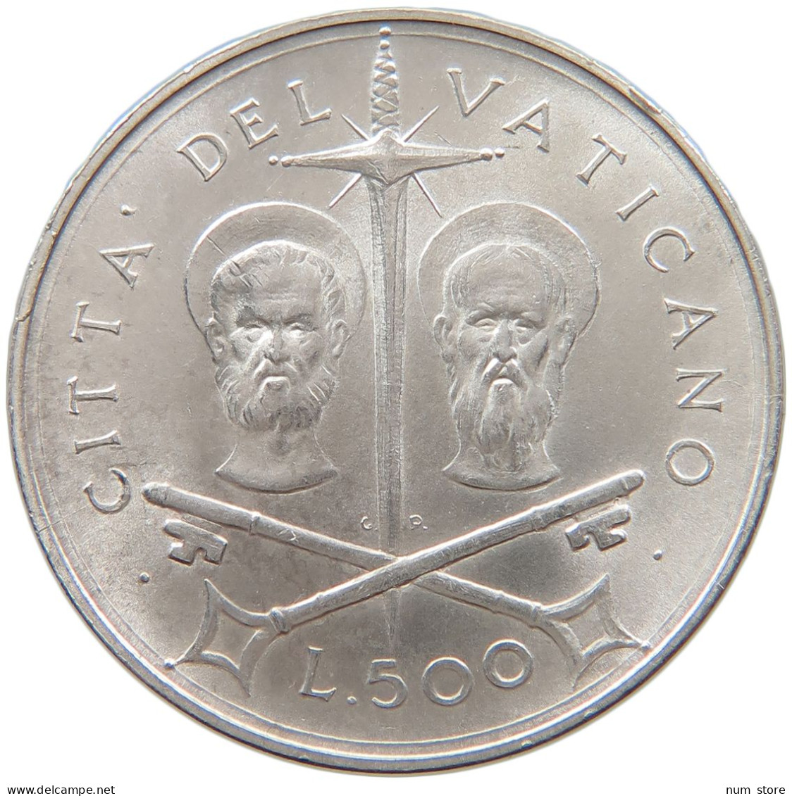 VATICAN 500 LIRE 1967 PAUL VI. 1963-1978 #t028 0513 - Vatican