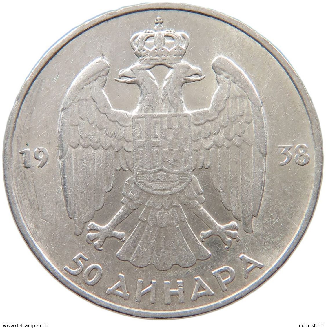 YUGOSLAVIA 50 DINARA 1938 Petar II. (1934-1945) #t028 0483 - Joegoslavië